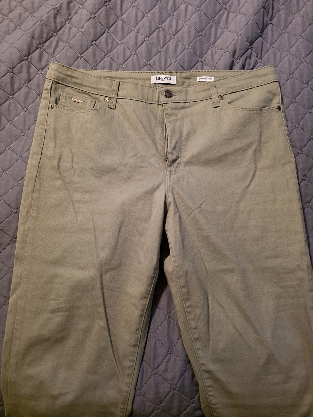 Nine West Olive Capri Size 16 Nwot